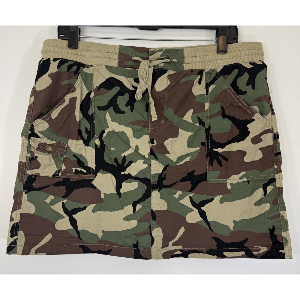 Marrakech Camo Utility Cargo Skort 14 Large Camouflage Built In Shorts Hiking